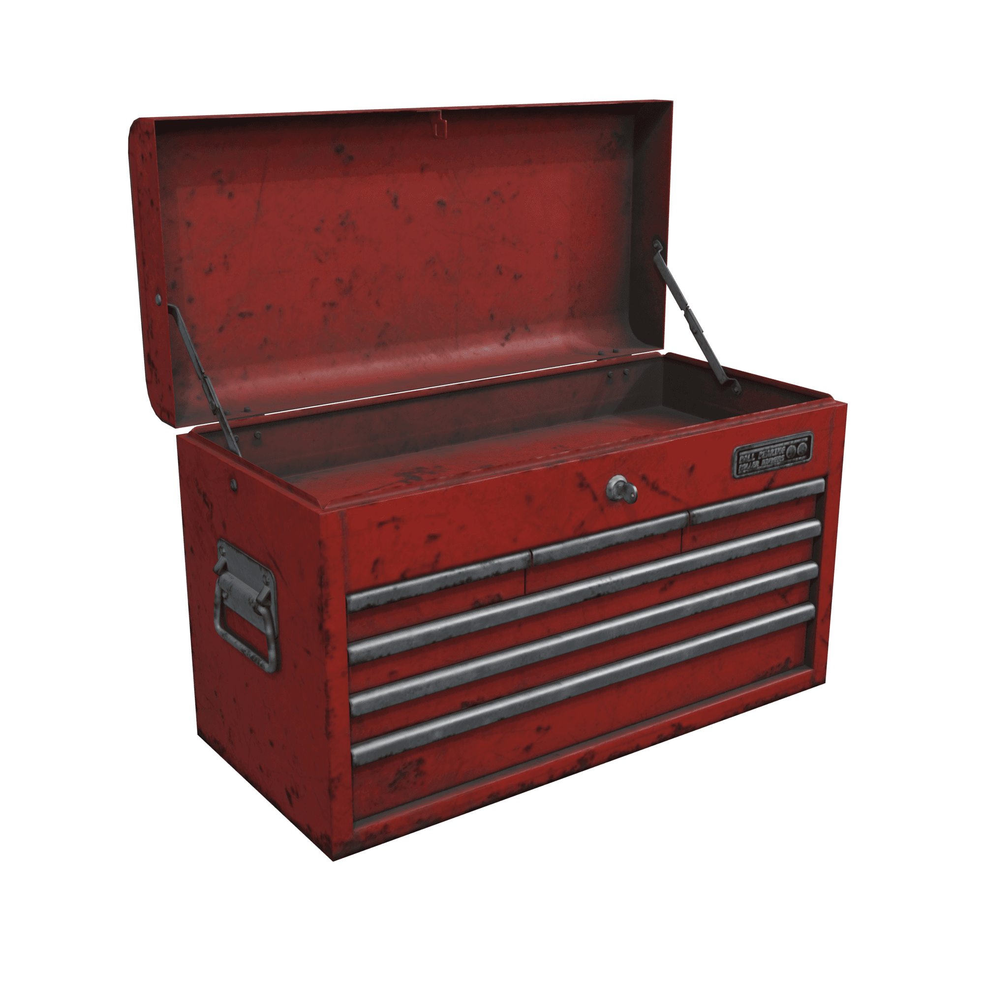 Metal Tool Chest rendered as an independent Tarelva product study