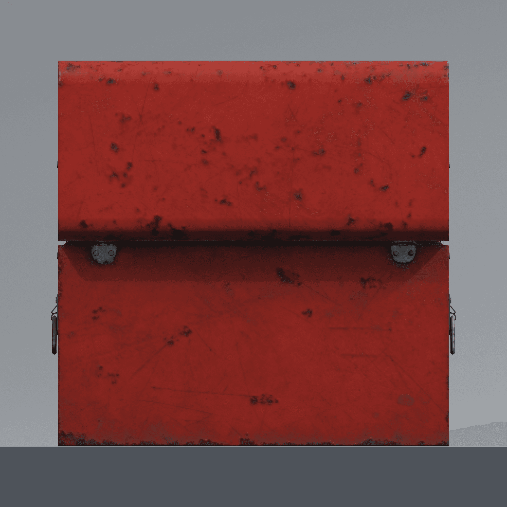 Rear view of the Metal Tool Chest