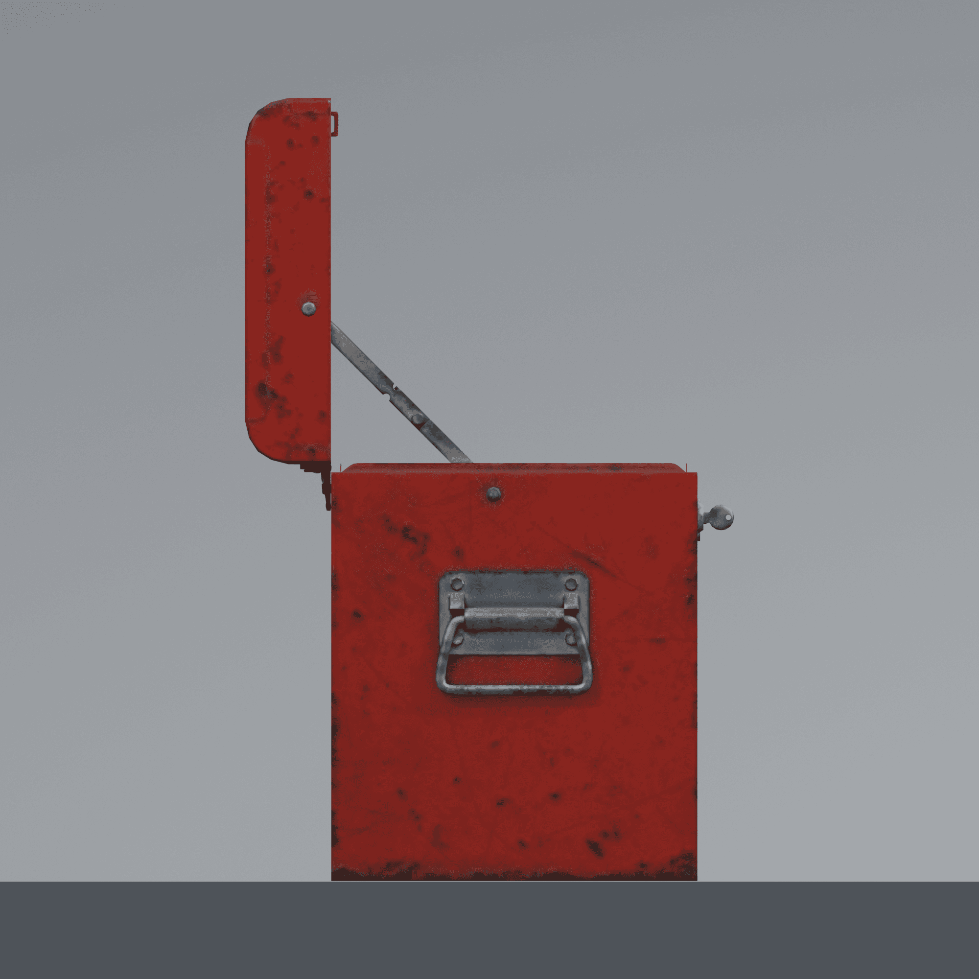 Right view of the Metal Tool Chest